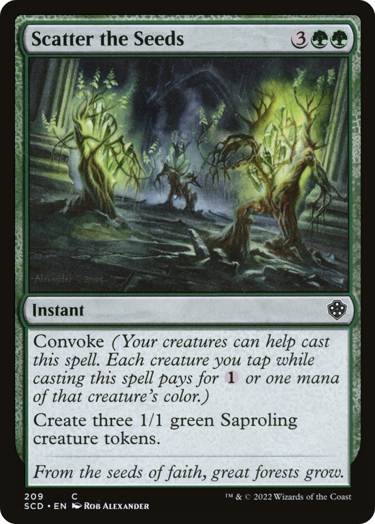 Scatter the Seeds [Starter Commander Decks] | GnG Games