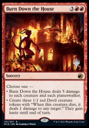 Burn Down the House (Promo Pack) [Innistrad: Midnight Hunt Promos] | GnG Games