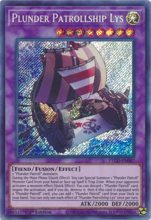 Plunder Patrollship Lys [ETCO-EN087] Secret Rare | GnG Games