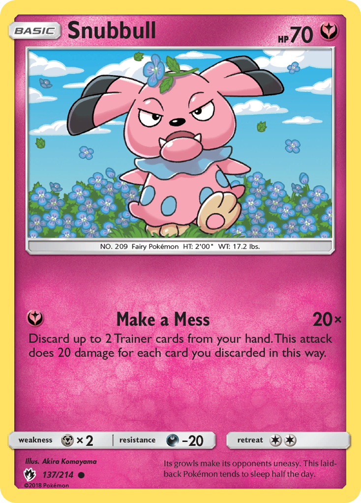 Snubbull (137/214) [Sun & Moon: Lost Thunder] | GnG Games