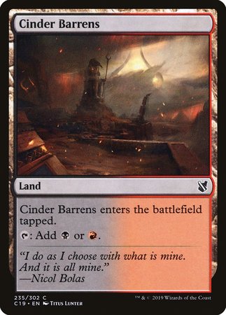 Cinder Barrens [Commander 2019] | GnG Games