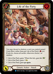 Life of the Party (Yellow) [EVR162] (Everfest)  1st Edition Rainbow Foil | GnG Games