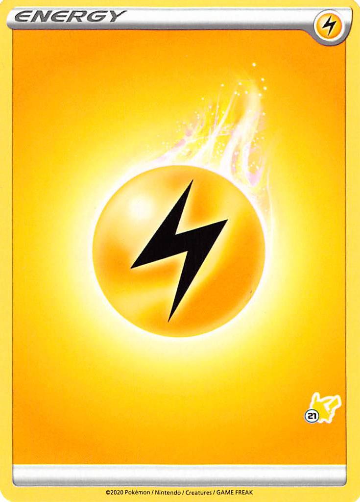 Lightning Energy (Pikachu Stamp #21) [Battle Academy 2022] | GnG Games