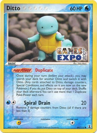 Ditto (64/113) (Games Expo Exclusive) [EX: Delta Species] | GnG Games