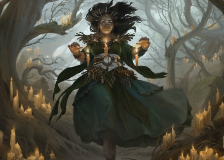 Candlegrove Witch 1 Art Card [Innistrad: Midnight Hunt Art Series] | GnG Games