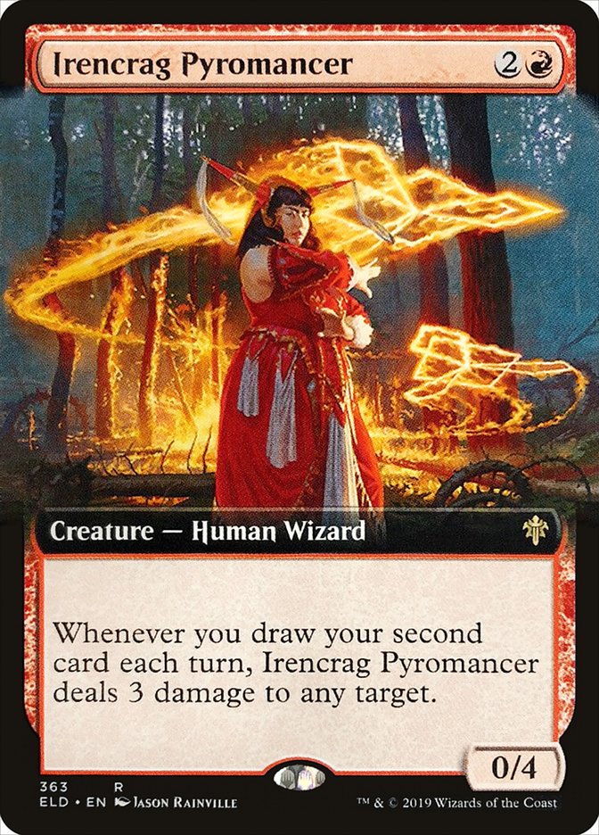 Irencrag Pyromancer (Extended Art) [Throne of Eldraine] | GnG Games