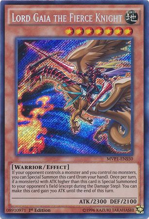 Lord Gaia the Fierce Knight [MVP1-ENS50] Secret Rare | GnG Games