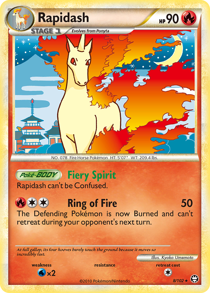 Rapidash (8/102) [HeartGold & SoulSilver: Triumphant] | GnG Games