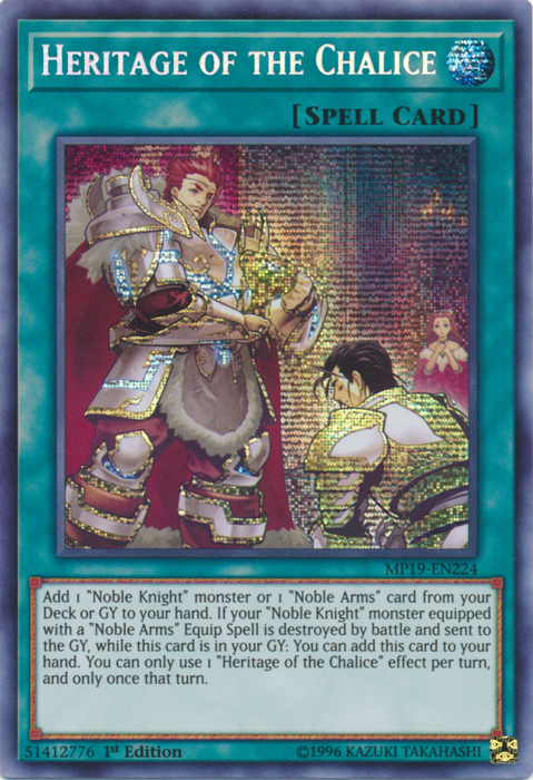 Heritage of the Chalice [MP19-EN224] Prismatic Secret Rare | GnG Games