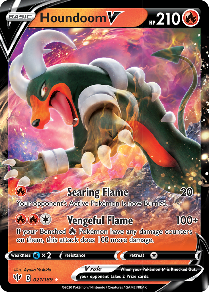 Houndoom V (021/189) [Sword & Shield: Darkness Ablaze] | GnG Games