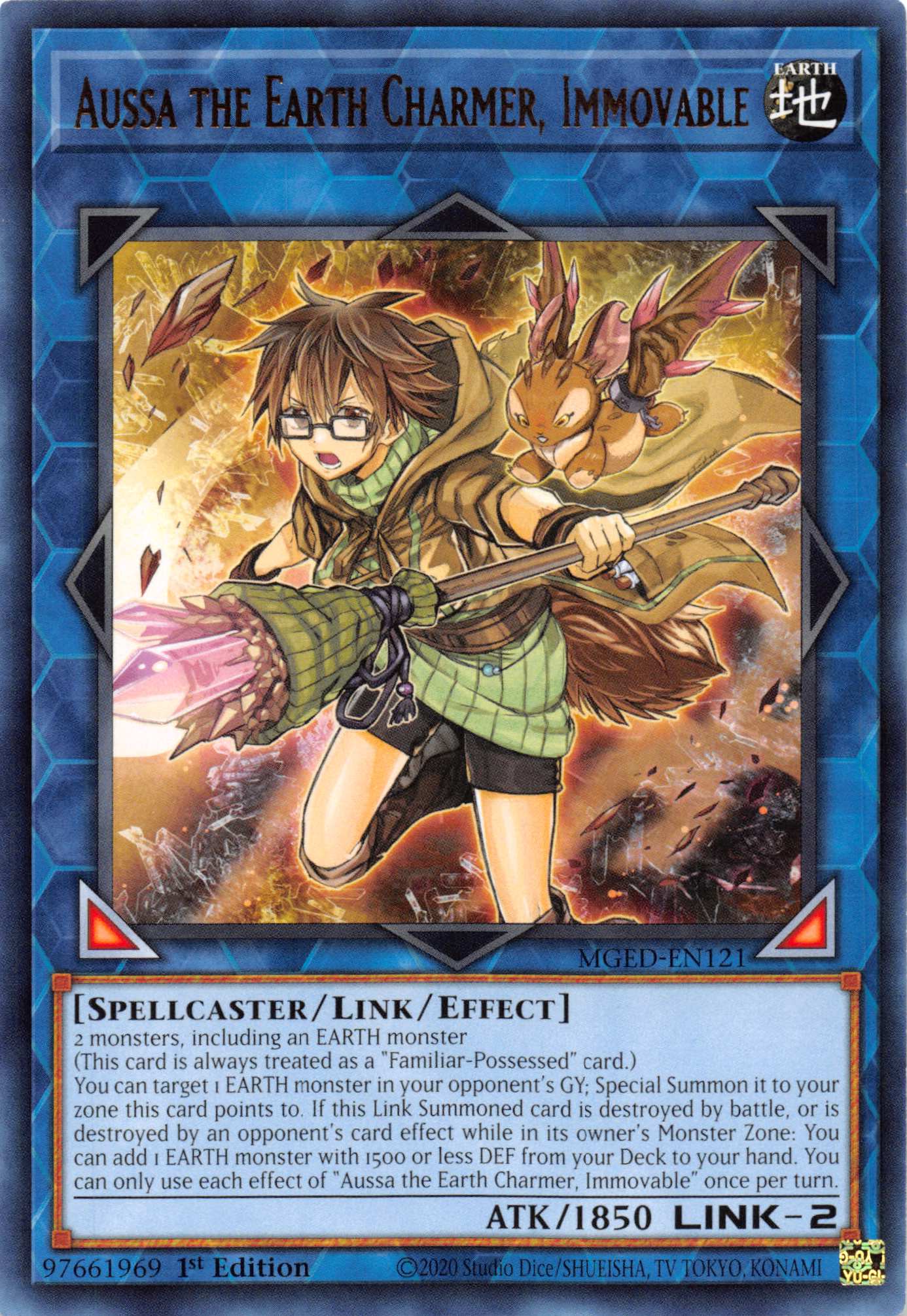 Aussa the Earth Charmer, Immovable [MGED-EN121] Rare | GnG Games