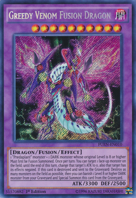 Greedy Venom Fusion Dragon [FUEN-EN010] Secret Rare | GnG Games