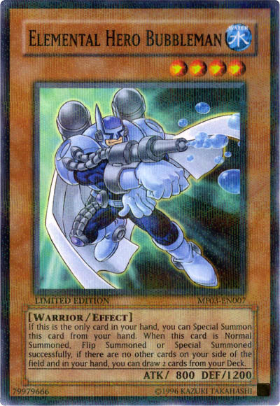 Elemental HERO Bubbleman [MF03-EN007] Parallel Rare | GnG Games