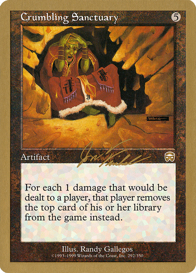 Crumbling Sanctuary (Jon Finkel) [World Championship Decks 2000] | GnG Games