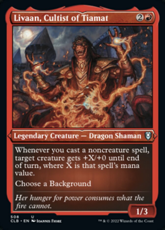 Livaan, Cultist of Tiamat (Foil Etched) [Commander Legends: Battle for Baldur's Gate] | GnG Games