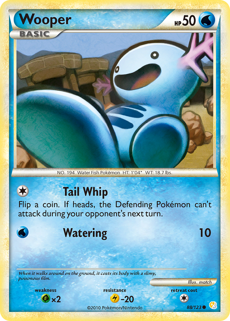 Wooper (88/123) [HeartGold & SoulSilver: Base Set] | GnG Games