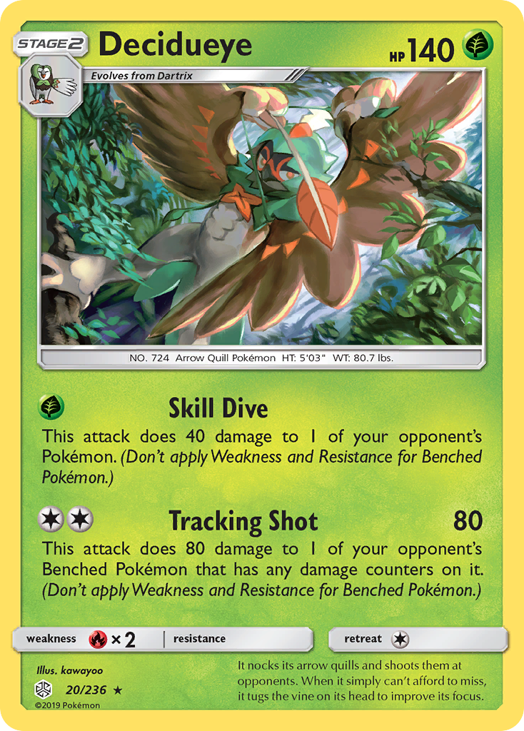 Decidueye (20/236) [Sun & Moon: Cosmic Eclipse] | GnG Games