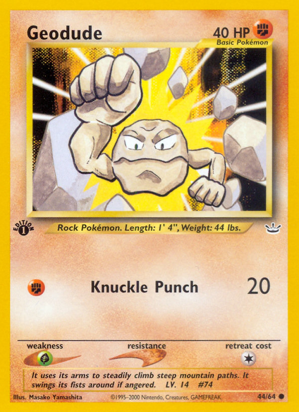 Geodude (44/64) [Neo Revelation 1st Edition] | GnG Games