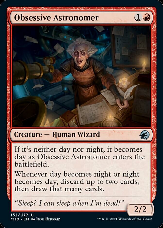 Obsessive Astronomer [Innistrad: Midnight Hunt] | GnG Games