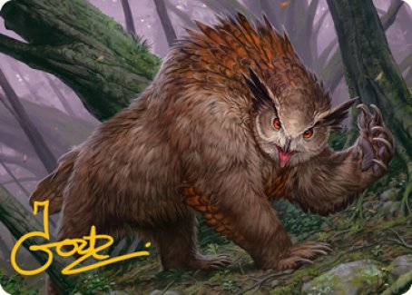 Owlbear Art Card (Gold-Stamped Signature) [Dungeons & Dragons: Adventures in the Forgotten Realms Art Series] | GnG Games