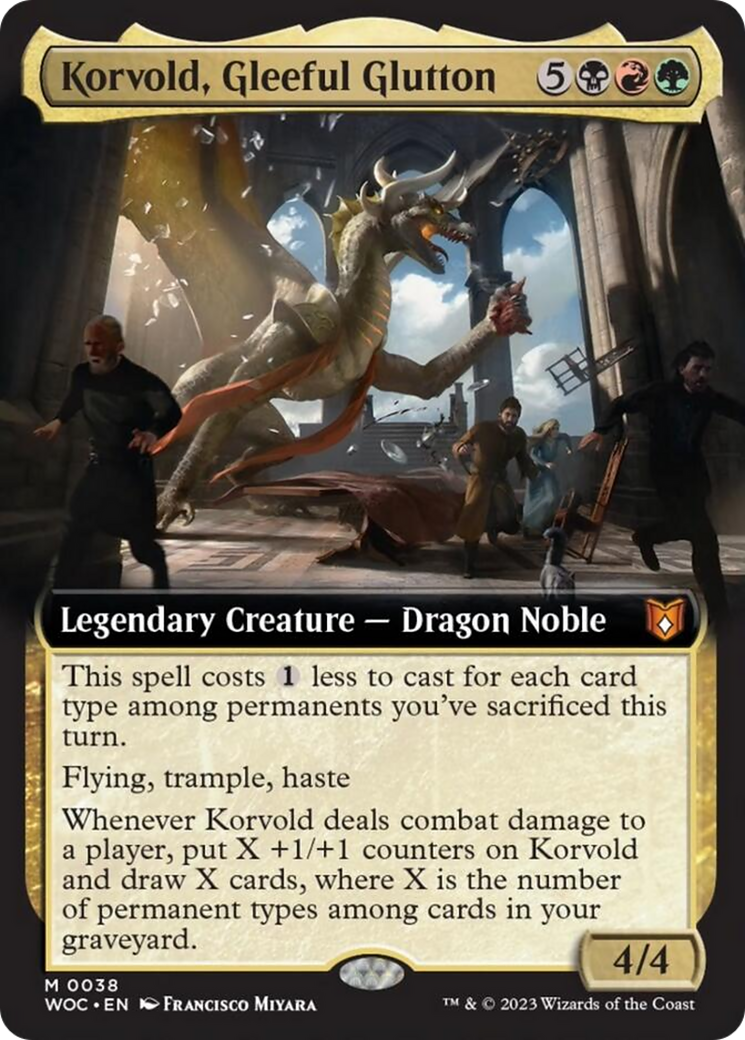 Korvold, Gleeful Glutton (Extended Art) [Wilds of Eldraine Commander] | GnG Games