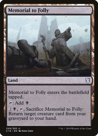 Memorial to Folly [Commander 2019] | GnG Games