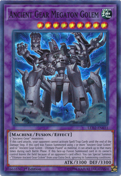 Ancient Gear Megaton Golem [LED2-EN031] Super Rare | GnG Games