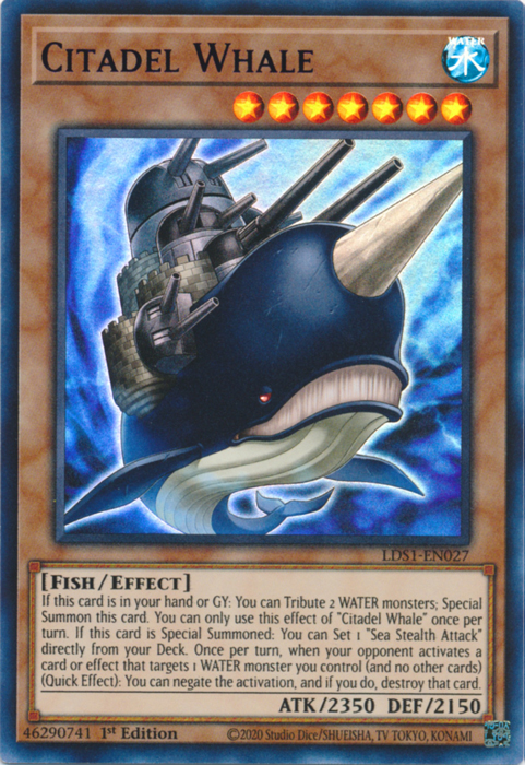 Citadel Whale (Blue) [LDS1-EN027] Ultra Rare | GnG Games