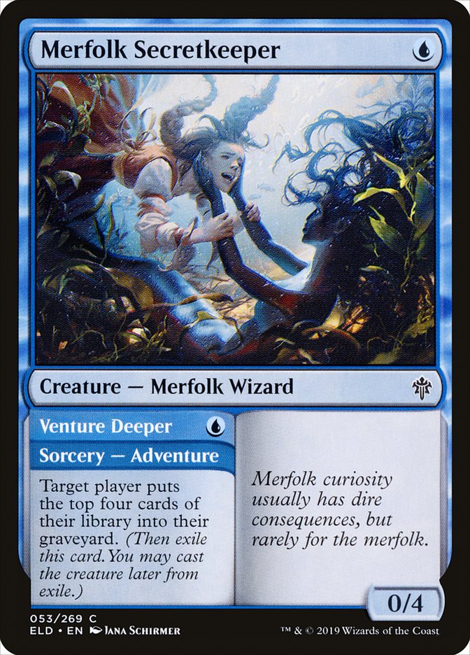 Merfolk Secretkeeper // Venture Deeper [Throne of Eldraine] | GnG Games