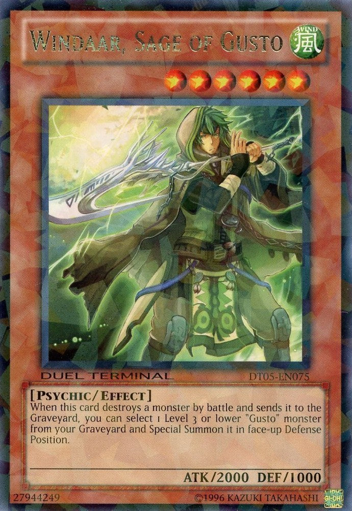 Windaar, Sage of Gusto [DT05-EN075] Rare | GnG Games