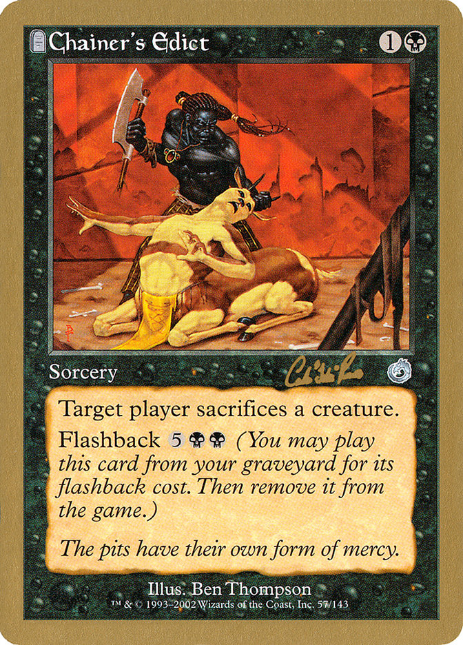 Chainer's Edict (Carlos Romao) [World Championship Decks 2002] | GnG Games