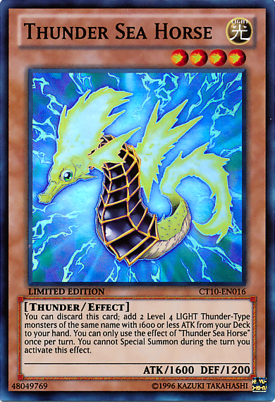 Thunder Sea Horse [CT10-EN016] Super Rare | GnG Games