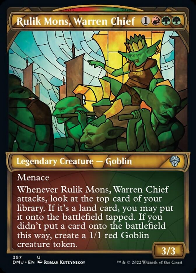 Rulik Mons, Warren Chief (Showcase Textured) [Dominaria United] | GnG Games