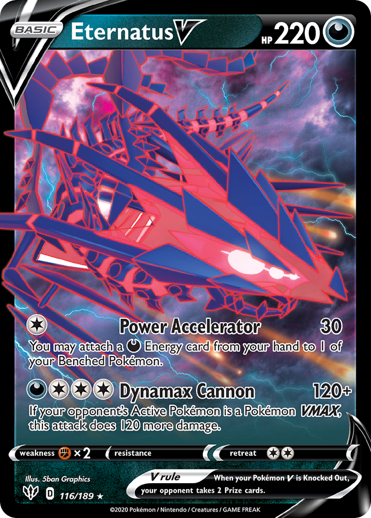 Eternatus V (116/189) (Jumbo Card) [Sword & Shield: Darkness Ablaze] | GnG Games