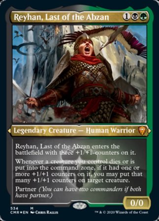 Reyhan, Last of the Abzan (Foil Etched) [Commander Legends] | GnG Games