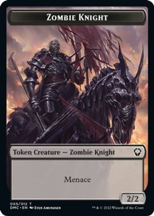 Zombie Knight // Griffin Double-sided Token [Dominaria United Commander Tokens] | GnG Games