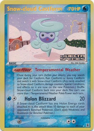 Snow-cloud Castform (29/113) (Stamped) [EX: Delta Species] | GnG Games