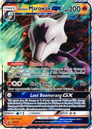 Alolan Marowak GX (SM187) (Jumbo Card) [Sun & Moon: Black Star Promos] | GnG Games