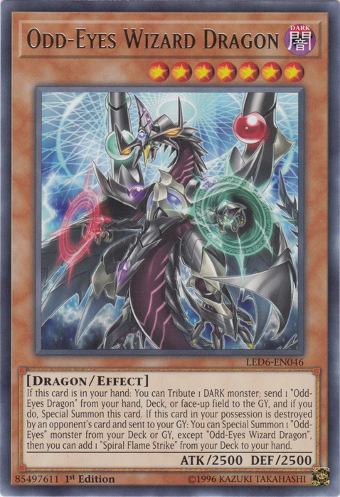 Odd-Eyes Wizard Dragon [LED6-EN046] Rare | GnG Games