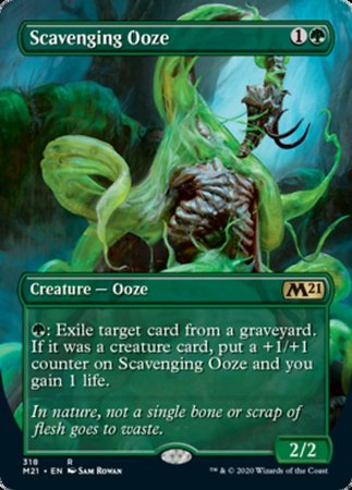 Scavenging Ooze (Alternate Art) [Core Set 2021] | GnG Games