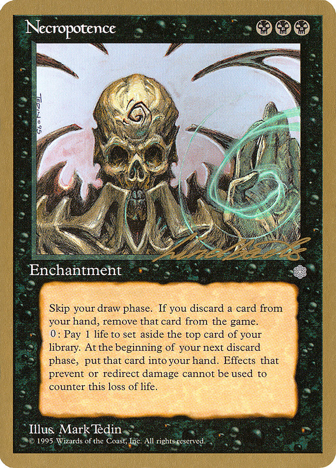 Necropotence (Leon Lindback) [Pro Tour Collector Set] | GnG Games
