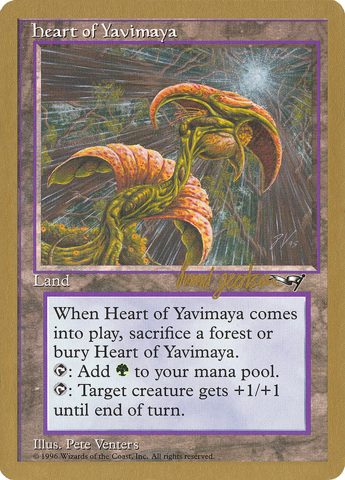 Heart of Yavimaya (Svend Geertsen) [World Championship Decks 1997] | GnG Games