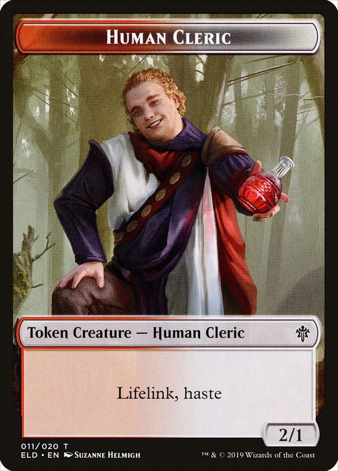 Human Cleric [Throne of Eldraine Tokens] | GnG Games