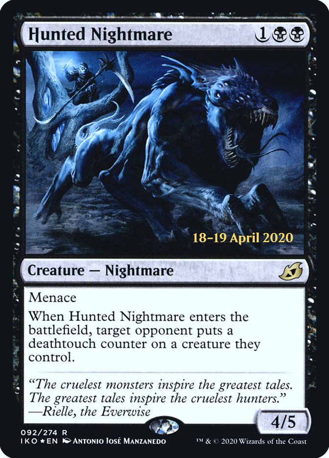 Hunted Nightmare  [Ikoria: Lair of Behemoths Prerelease Promos] | GnG Games