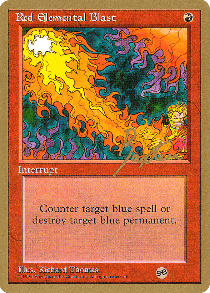 Red Elemental Blast (George Baxter) (SB) [Pro Tour Collector Set] | GnG Games
