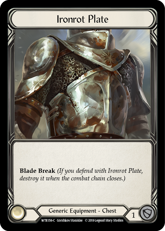 Ironrot Plate [WTR156-C] Alpha Print Cold Foil | GnG Games