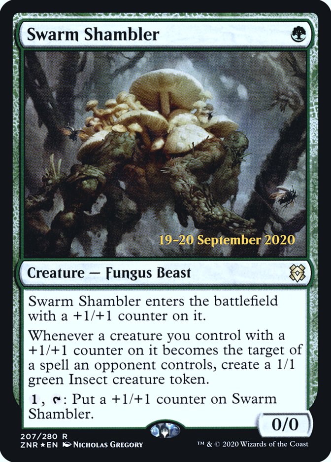 Swarm Shambler  [Zendikar Rising Prerelease Promos] | GnG Games