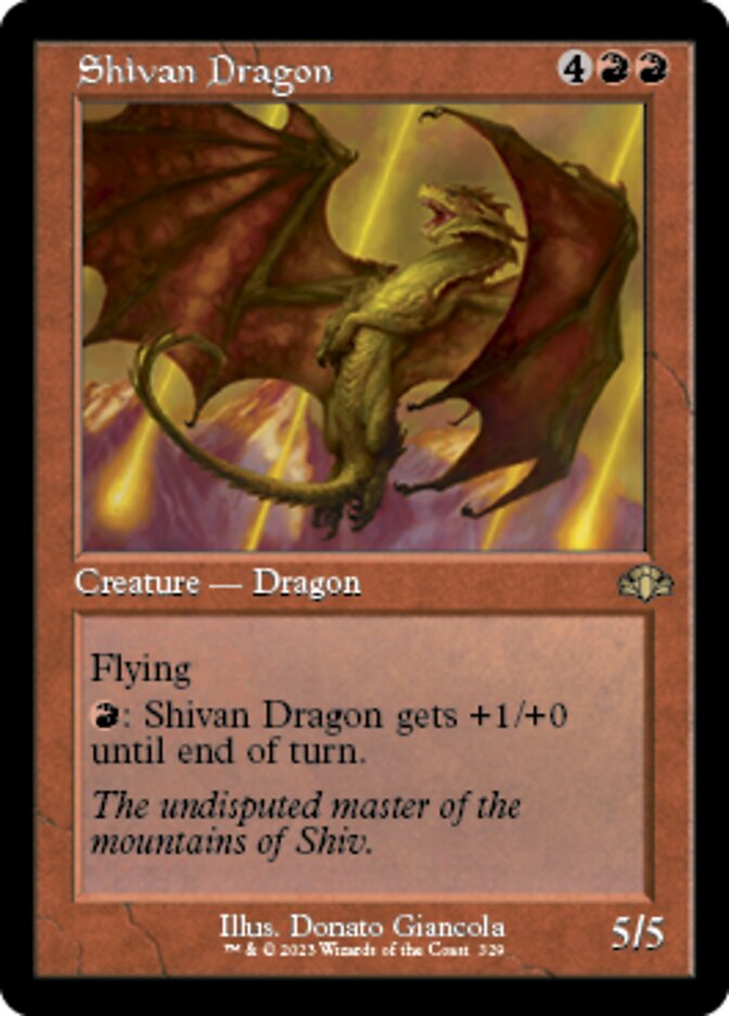 Shivan Dragon (Retro) [Dominaria Remastered] | GnG Games