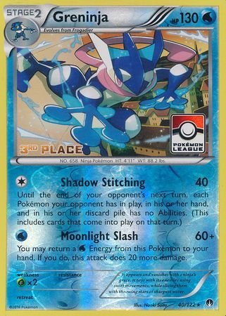 Greninja (40/122) (League Promo 3rd Place) [XY: BREAKpoint] | GnG Games