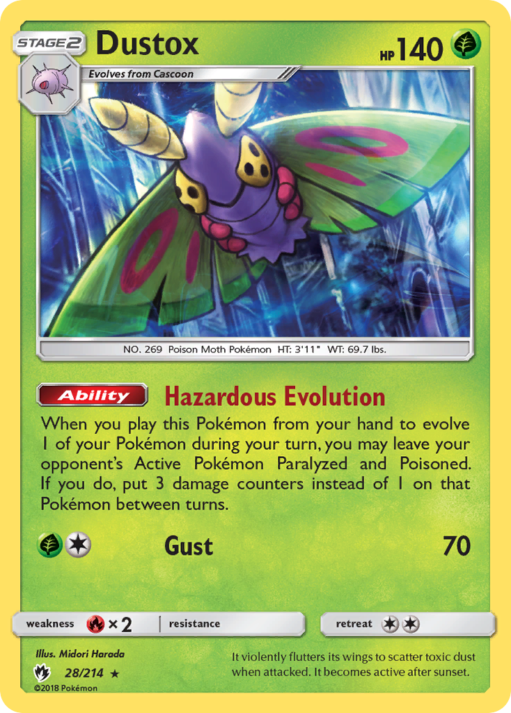 Dustox (28/214) [Sun & Moon: Lost Thunder] | GnG Games